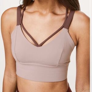 Lululemon Athletica Sports Bra in Brown and Tan